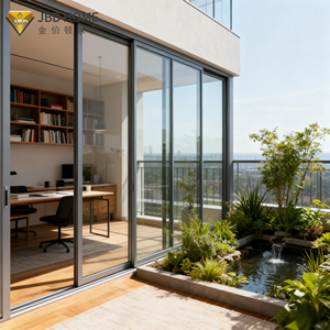 ประตูบานเลื่อนพลาสติกไร้กรอบแบบพรีเมียม ระบบรางเลื่อนเรียบลื่นพิเศษ พร้อมฉนวนกันเสียง สำหรับห้องทำงานที่บ้านสไตล์โมเดิร์น - Product Image 2