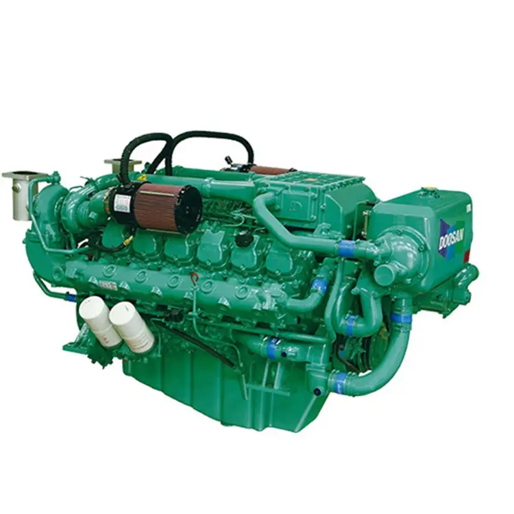 Originele watergekoelde 720HP 1800RPM Doosan V222TI dieselmotor voor Boot