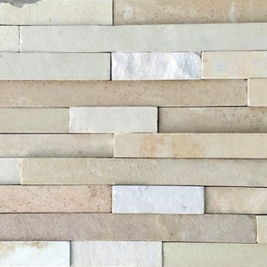 Panel de Piedra Cultivada de Arenisca Verde Menta, Revestimiento de Pared para Chimenea, Adoquines de Piedra Apilada, Decoración Rústica para Jardín - Product Image 1