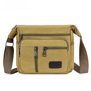 Nouveau sac à bandoulière en toile avec plusieurs compartiments, sac bandoulière pour homme, sac à bandoulière décontracté pour homme d'affaires, sac à bandoulière pour les trajets quotidiens - Product Image 1