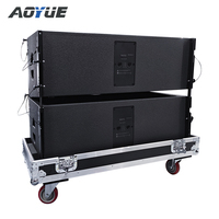 Enceinte line array professionnelle double 12 pouces, haut-parleur professionnel à deux voies, enceinte commerciale