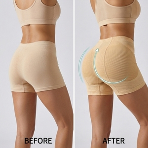 Leggings sculptants pour femmes, effet lifting des fesses, avec coussinet d'insertion et ceinture de compression abdominale à bords plats - Product Image 2