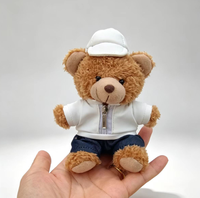 Pendentif Ours, Cadeau de Magasin 4S, Logo Imprimé, Peluche Ours en Peluche, Poupée Ours en Peluche avec Vêtements, Figurine Ours