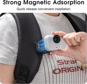 Adaptateur de montage magnétique réglable STARTRC Go Ultra pour sac à dos Insta360, clip pivotant à dégagement rapide pour accessoires Insta360 Go Ultra - Product Image 3