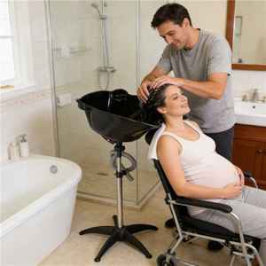 Estación Portátil de Lavado de Cabello, Lavabo Portátil para Salón y Hogar de Ancianos - Product Image 2