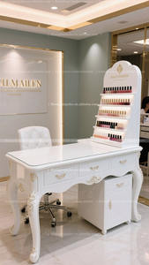 Table à ongles baroque Conception et personnalisation de meubles pour les salons de beauté et de <span class=keywords><strong>manucure</strong></span> de style européen américain et français - Product Image 2