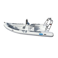 Hedia Hypalon bateau à côtes gonflable Tornadoo pêche en fibre de verre RIB 660 bateau avec moteur hors-bord
