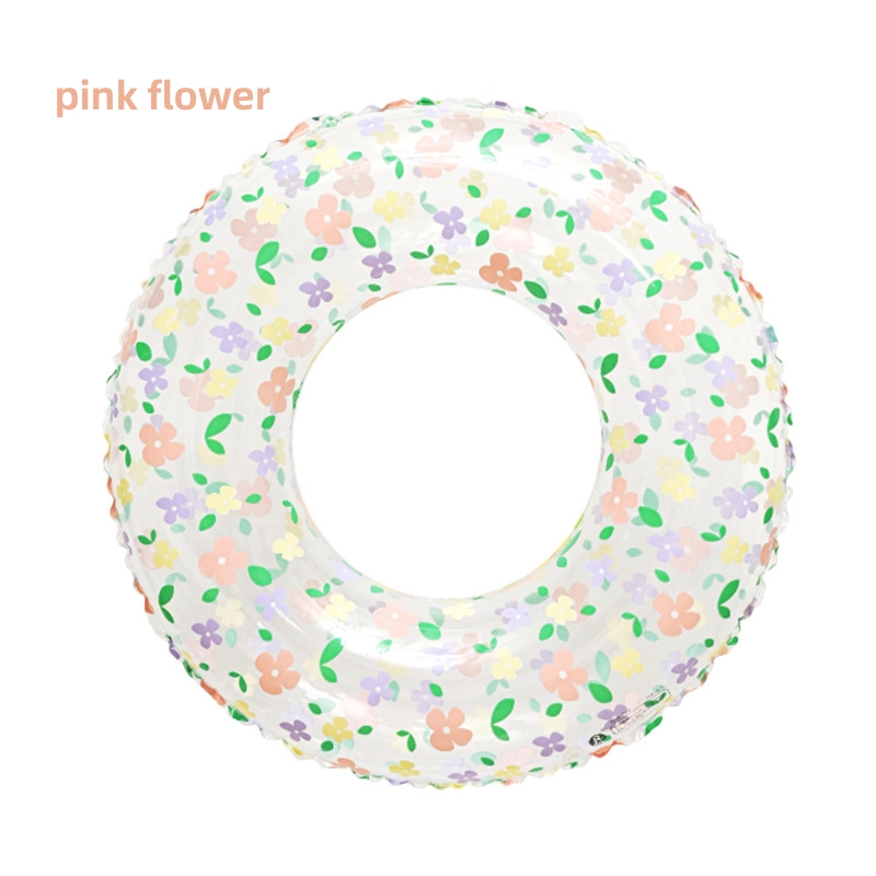 fleur transparente rose