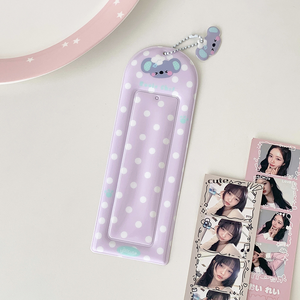 Porte-cartes photo rose en PVC à quatre compartiments avec pendentif étoile, album de cartes personnalisé, étui pour cartes à collectionner - Product Image 4