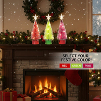 SANWEI Mini Kleiner Moderner Weihnachts-LED-Lichter Künstlicher Baum Indoor Desktop Heim-Dekorativer Weihnachtsbaum