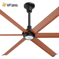 Ventilateur de plafond industriel et commercial VFans 110V/220V avec télécommande et éclairage, ventilateur HVLS, ventilateur de refroidissement, grand ventilateur pour aéroport, bibliothèque