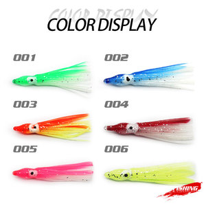 Señuelo de Pesca de Plástico Suave para Pesca de Arrastre con Faldas de Pulpo y Faldas de Calamar Luminosas - Product Image 6