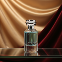 Parfum biologique Marley Lavender Dragon en verre transparent de 6 ml, semi-décanté, avec bouchon en liège, flacons de luxe de 50 ml