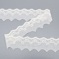 Usine en gros oeillet 5cm 100% coton couture personnalisé dentelle garniture à la main dentelle bordure pour robe