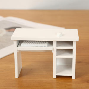 1:12 casa de muñecas de alta calidad Mini muebles modelo plástico DIY juguete escena accesorios ordenador escritorio traje bolsillo para colecciones de Juguetes - Product Image 2