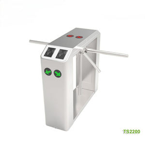 Tourniquet vertical à double voie avec lecteur d'empreintes digitales biométrique et carte RFID, série TS-2200 - Product Image 1