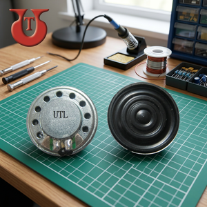 Componente de Audio UTL con Carcasa Metálica Plateada de 20 mm, Altavoz con Salida de 0.25W/0.5W para Dispositivos Electrónicos - Product Image 2