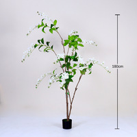 Jasmin artificiel réaliste effet toucher réel avec fleurs blanches, roses, violettes et dorées – Pot décoratif moderne pour la maison et le bureau