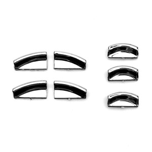 Pegatina para Botón de Elevación de Ventanas Mercedes-Benz, Plata Brillante, ABS, Autoadhesiva, Personalizada, Calcomanía para Coche, Piezas de Modificación - Product Image 2