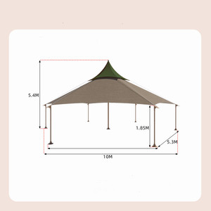 Nueva Carpa de Lona de Lujo para Acampar al Aire Libre, Protección Solar, para Resorts, Hoteles y Glamping - Product Image 2