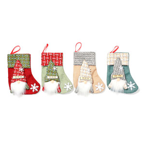 Medias navideñas transfronterizas, medias de lino, decoraciones navideñas, bolsas de regalo navideñas, bolsas para dulces - Product Image 5