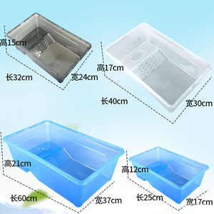 Turtle tank with drainage outlet, second generation, turtle tank with basking platform, plastic fish box, extra large new - Product Image 5