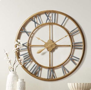 Horloge murale ronde en métal couleur personnalisée horloges de décoration murale en métal élégamment artisanales pour bureau à domicile - Product Image 6