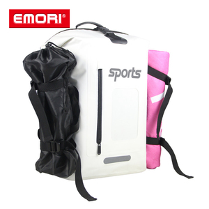 Vente en gros 25L ou 35L Transparent Fenêtre Roll Top 500D PVC Sac à dos étanche pour Voyage Sports Camping Randonnée Sac étanche - Product Image 3