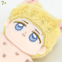 OEM Custom Plüsch Schlüssel bund Personal isierter Stil Custom Plüsch Anime Toy Character Design für Sport veranstaltungen und Gruppen-Souvenirs