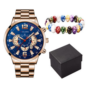 Montre-bracelet pour hommes <span class=keywords><strong>d</strong></span>'affaires montre pour hommes montre pour hommes en or étanche montres de mode classiques en acier inoxydable vente en gros - Product Image 5