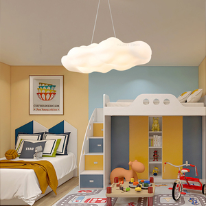 Lámpara Nórdica Moderna con Diseño de Nubes, Lámpara Colgante LED Blanca para Decoración de Dormitorio, Lámpara de Araña con Forma de Nube para Sala de Estar HM-YD-080 Cloud C - Product Image 2