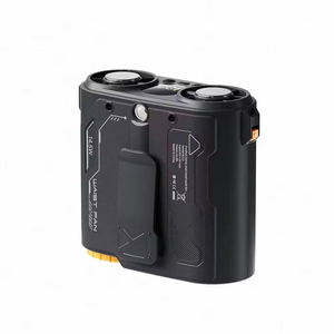 Ventilador Personal Portátil Recargable con Iluminación, de Alta Velocidad, Gran Flujo de Aire, Doble Conducto de Aire y Batería, para Exteriores - Product Image 2