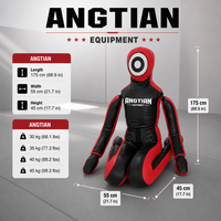 Dummy d'entraînement en cuir microfibre personnalisé pour MMA, Jiu Jitsu, lutte, judo
