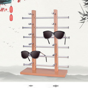 Tienda de gafas al por mayor, expositor de 12 pares para mostrador, de madera multicapa, con ventana, para escritorio - Product Image 3