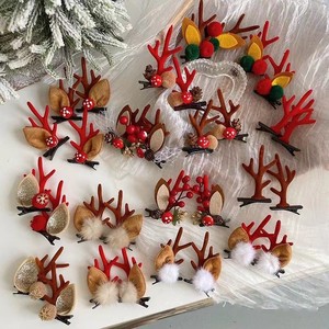 Barrettes en tissu de la série Noël : Père Noël et Renne - Product Image 4