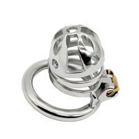 Cage de chasteté FRRK Sissy ultra petite, authentique dispositif métallique pour pénis, anneau de chasteté en acier, jouets sexuels BDSM pour CBT