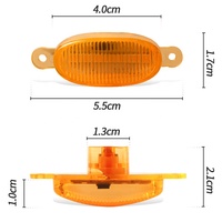 Accessoires de ramassage pour camion, compatible 4x4, feux de course, ambre, lumière LED, DRL, 2 pièces