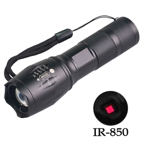 Mạnh mẽ 850nm <span class=keywords><strong>LED</strong></span> Torch ánh sáng Zoomable <span class=keywords><strong>IR</strong></span> đèn pin hồng ngoại 850nm đèn <span class=keywords><strong>LED</strong></span> cho tầm nhìn ban đêm - Product Image 1