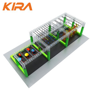 American <span class=keywords><strong>Ninja</strong></span> Warrior Obstacles Theme Playground con Foam Pit para Team Building - Product Image 5
