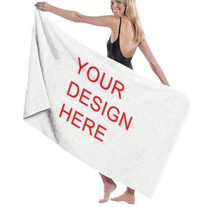 Serviette de plage en microfibre recyclée Repreve, anti-sable, séchage rapide, avec logo personnalisé - Product Image 1