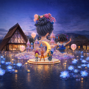 Lanternes de château féerique en promotion : Décoration scénique pour villes balnéaires et manoirs culturels - Product Image 4