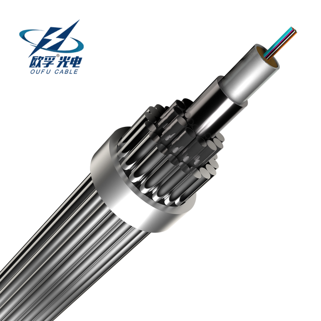 POWER OPGW AEIRLAL WIRE 24/48 CORE OPGW FIBER OPTIC CABLE SINGLE MODE G652D OPGW PRICE