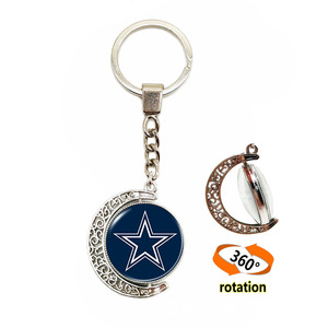 Nouvel Arrivage en Gros Porte-clés Logo Équipe de Football Américaine Double Face Time Stone Crescent 32 Porte-clés Équipe <span class=keywords><strong>NFL</strong></span> - Product Image 6