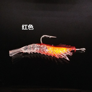 Señuelo de camarón suave de 6 cm y 3 g con anzuelo de plomo, cebo biomimético para pesca de lubina, fabricante Weihai - Product Image 4