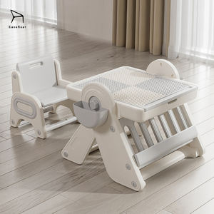 <span class=keywords><strong>Table</strong></span> de jeu pour enfants EaseNeat, modèle de construction en blocs, <span class=keywords><strong>table</strong></span> de jeu en <span class=keywords><strong>plastique</strong></span> avec chaise, ensemble de meubles, <span class=keywords><strong>table</strong></span> à dessin unisexe pour enfants - Product Image 1