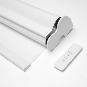 Persiana Enrollable Motorizada de Doble Capa, Tela Opaca y Filtrante de Luz, Control Remoto/Voz/Aplicación - Product Image 1