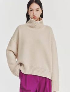 <span class=keywords><strong>Pull</strong></span> en <span class=keywords><strong>cachemire</strong></span> pur de montagne 100% pour femmes coréennes, col roulé, style décontracté, ample, <span class=keywords><strong>grande</strong></span> <span class=keywords><strong>taille</strong></span>, fortement recommandé - Product Image 5