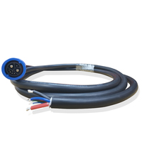 Connecteurs étanches IP67 IP68 1m 3m 5m Câble PVC Pur Tuyau Ebike Alimentation LED Éclairage M23 2+1+5 Connecteur