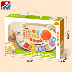 Juguete Musical Multifuncional de Teléfono para la Educación Temprana de los Niños, Teléfono de Plástico de Simulación, Juego para Interiores - Product Image 6