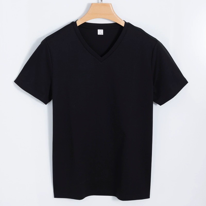 Cuello en V negro
